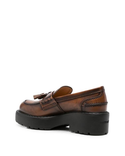 Miu Miu Brown Leather Loafers