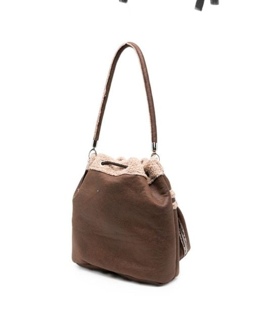 La Milanesa Brown Lucille Bucket Bag