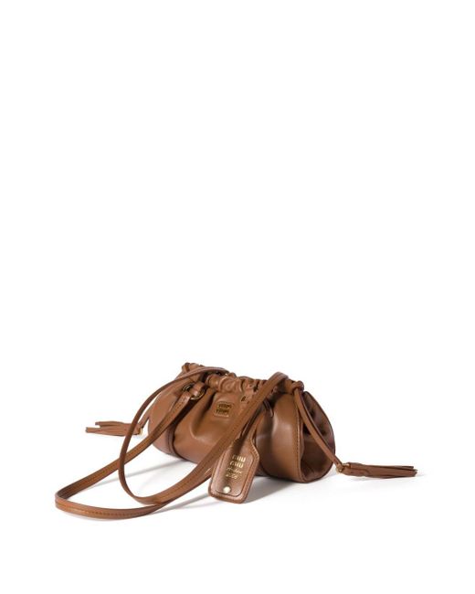 Borsa Joie Mini di Miu Miu in Brown