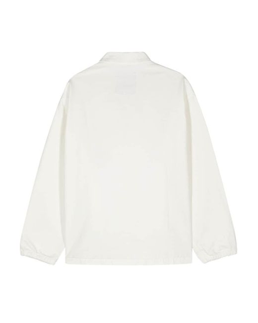 Emporio Armani White Cotton Jacket for men