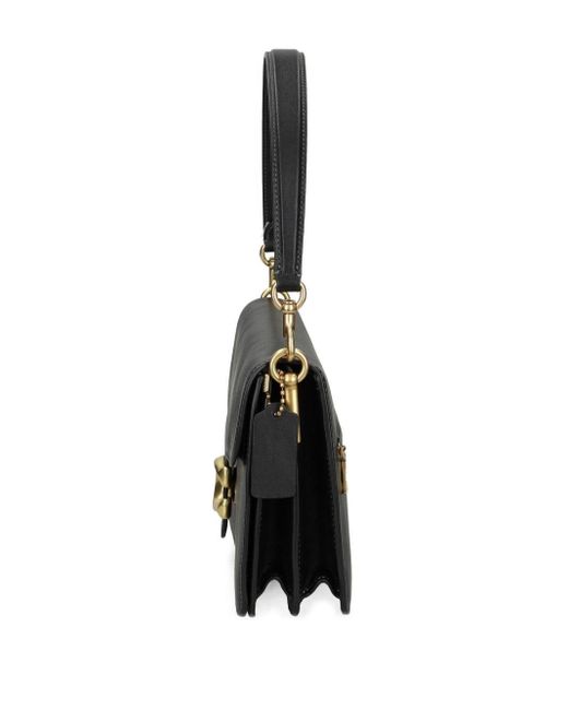 COACH Black Tabby Chain Leather Shoulder Bag