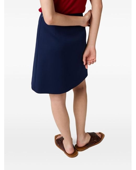 Miu Miu Blue Jersey Tec Short Skirt