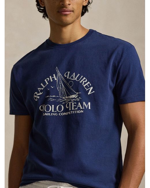 Polo Ralph Lauren Blue Classic Fit T-Shirt for men