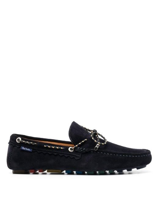 Paul Smith Black Springfield Suede Leather Loafers for men