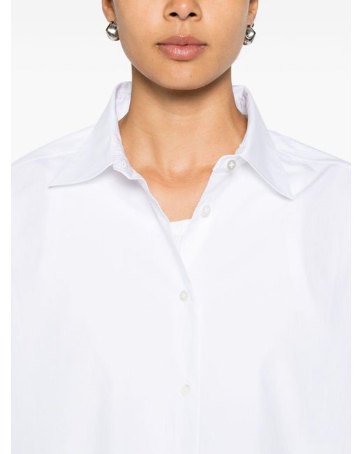 The Row White Luka Cotton Shirt