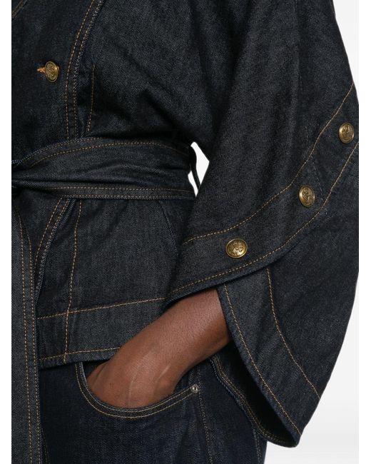 Zimmermann Black Valiant Buttoned Denim Jacket