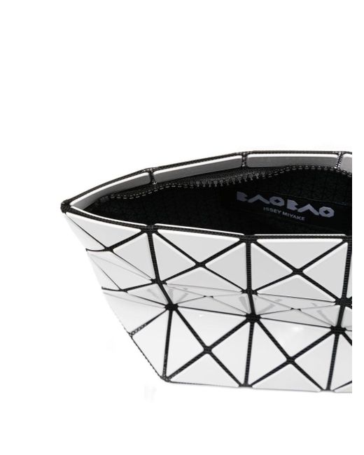 Issey Miyake White Prism Geometric-Pattern Mini Bag
