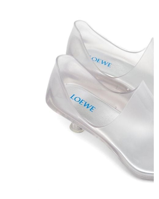 Loewe White Emily Aqua Boots