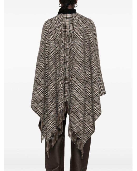 Brunello Cucinelli Gray Cashmere Poncho