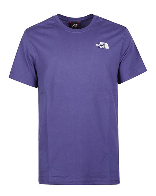 T-shirt Con Logo di The North Face in Purple da Uomo