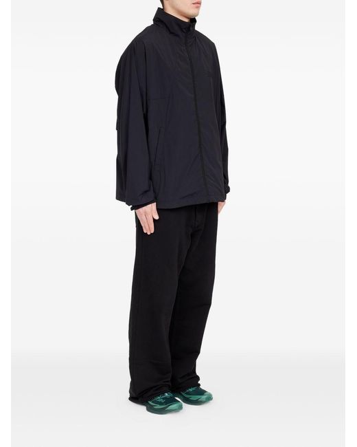 MM6 by Maison Margiela Black Nylon Blouson Jacket for men