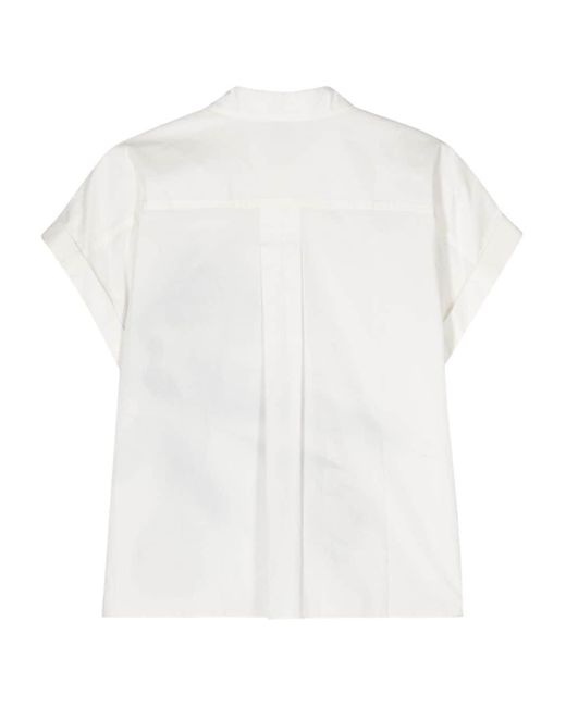Paul Smith White Floral-print Poplin Shirt