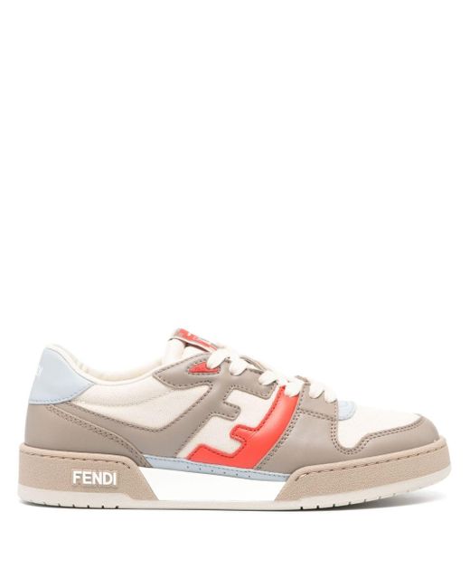 Fendi Pink Match Leather Sneakers