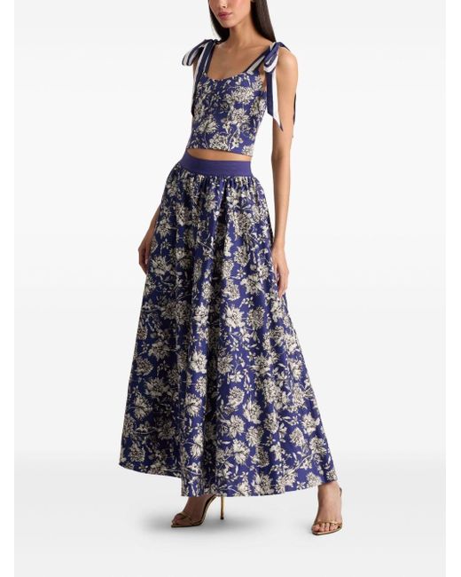 Alice + Olivia Blue Blanca Top