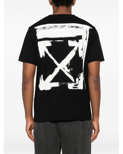 Off-White c/o Virgil Abloh Black Ink Arrow Slim-Fit Cotton T-Shirt for men