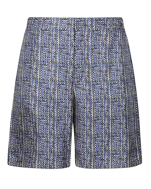 Fendi Blue Bermuda Short Pants for men