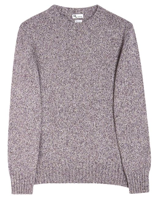 Doppiaa Purple Wool Sweater for men