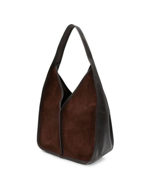 Hereu Brown Calella Leather Hobo Bag