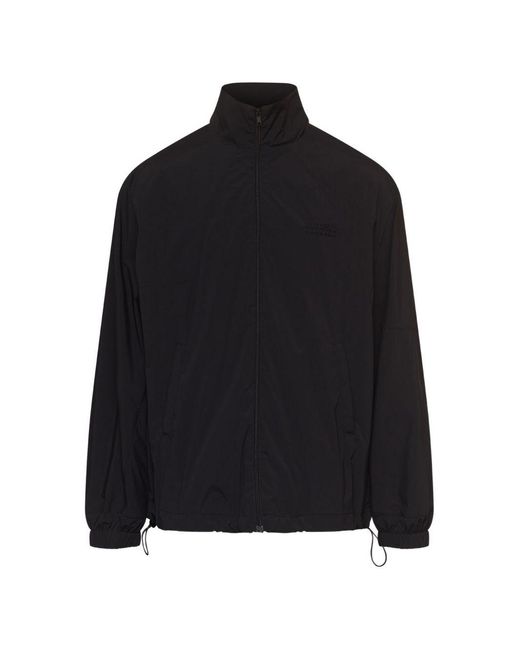 MM6 by Maison Margiela Black Nylon Blouson Jacket for men