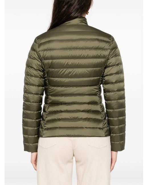 Moncler Green Genet Long Down Jacket