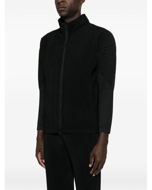 Homme Plissé Issey Miyake Black Pleated Shirt for men