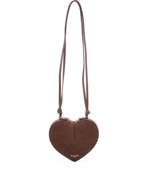 Borsa A Tracolla Mini di Alaïa in Brown