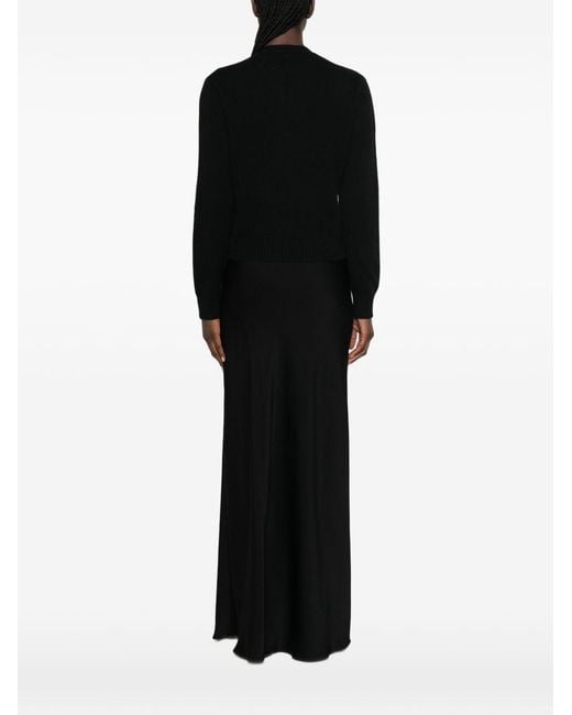 Fabiana Filippi Black Wool Cardigan
