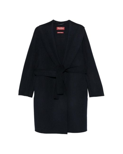 Max Mara Blue Wool Coat