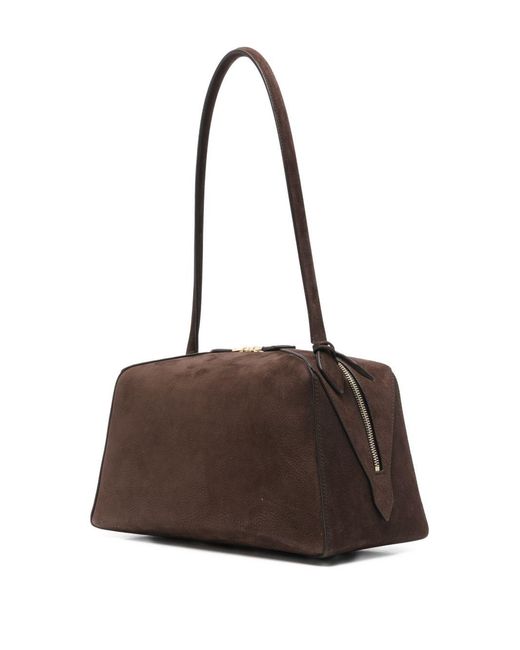 Alaïa Brown Le Bouledogue Medium Leather Shoulder Bag