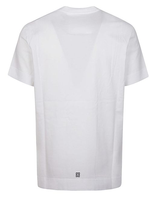 T-shirt In Cotone di Givenchy in White da Uomo