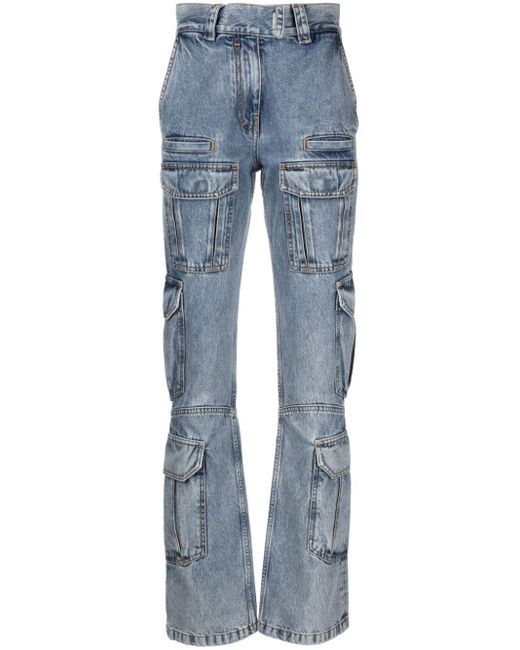 Jeans Cargo In Cotone di Givenchy in Blue