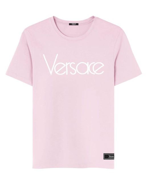Versace Pink T-shirt With Logo