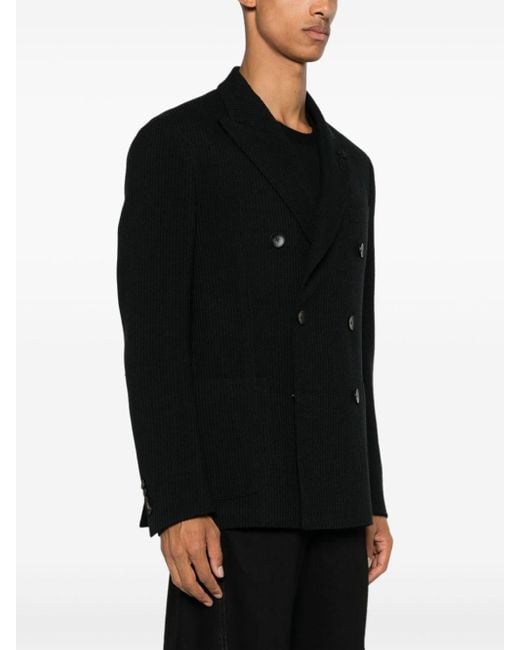 Lardini Black Wool Jacket for men