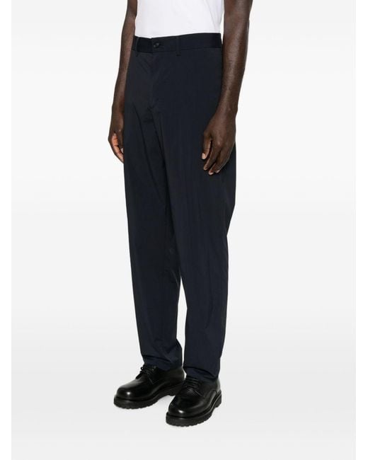 Emporio Armani Blue Nylon Trousers for men