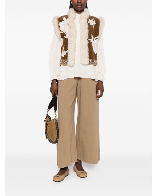 Forte_forte Natural Cotton Wide-Leg Trousers