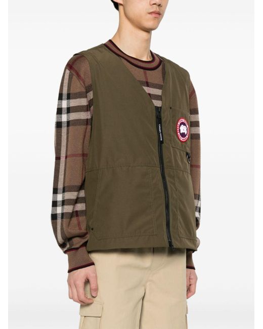 Canada Goose Green Canmore Down Vest for men