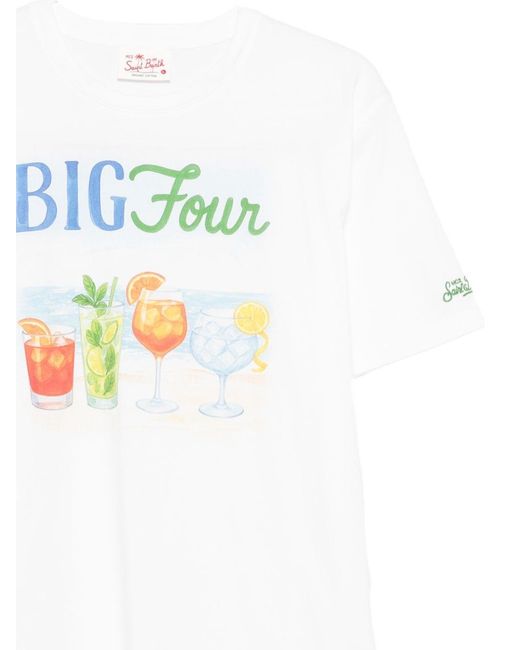 Mc2 Saint Barth White Denver T-Shirt for men