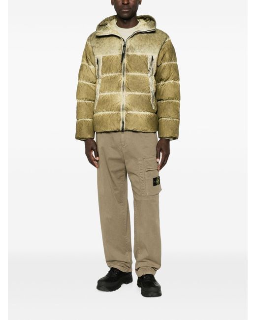 C P Company Green Short Down Jacket for men