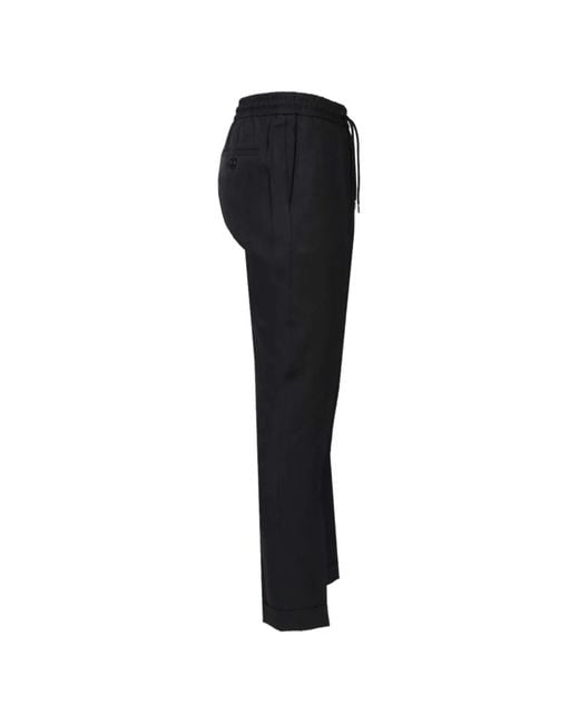 Paul Smith Black Drawcord Pants for men