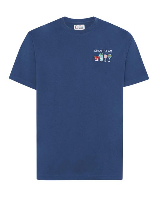Mc2 Saint Barth Blue Grand Slam T-Shirt for men