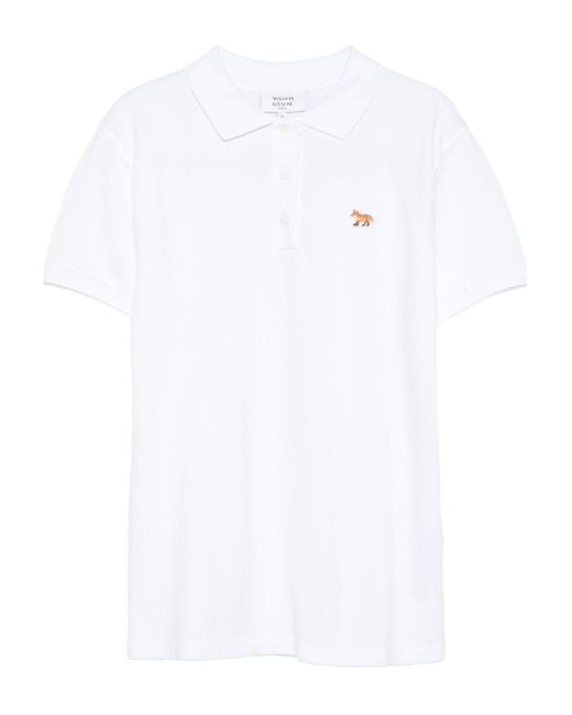 Maison Kitsuné White Baby Fox Regular Polo