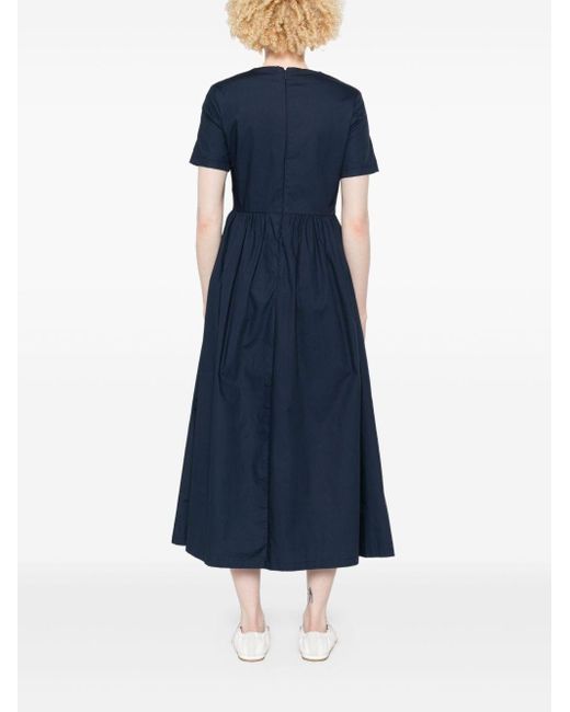 Add Blue Poplin Midi Dress