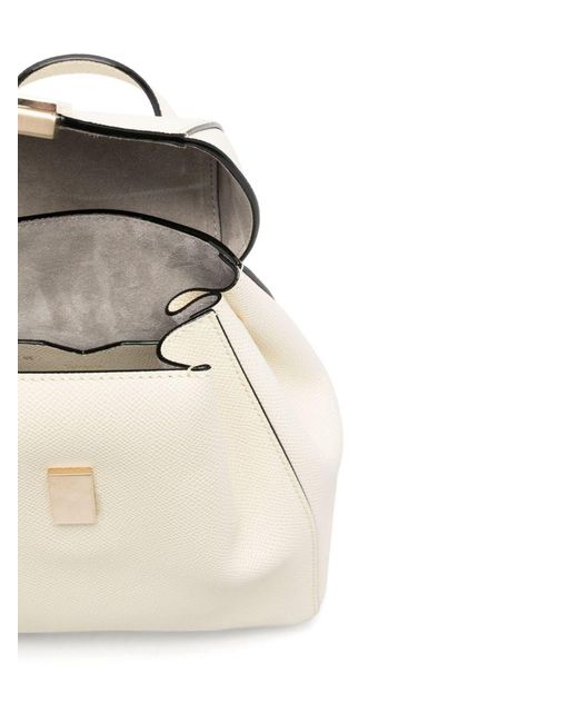Valextra Natural Iside Mini Leather Backpack