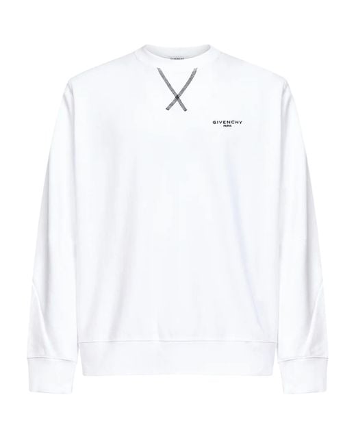 Givenchy White Couture Seam Sweatshirt for men