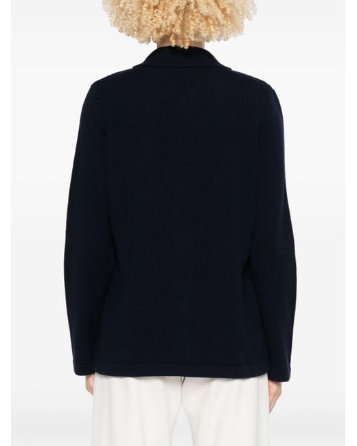 A.P.C. Blue Midnight Wool Shirt With Chest Pocket