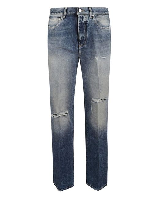 Amiri Blue Jeans Slashed Boot Cut for men