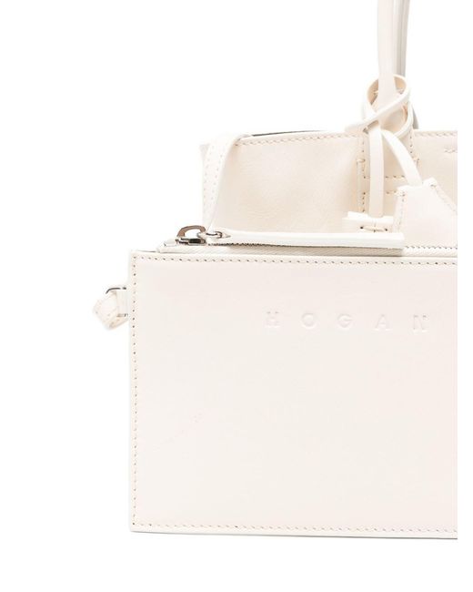 Mini Tote Bag di Hogan in White