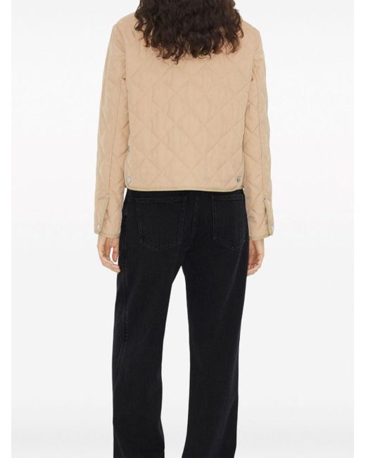 Women's Cropped Barn Jacket – Corduroy Collar Button-Down Long Sleeve Coat With Pockets