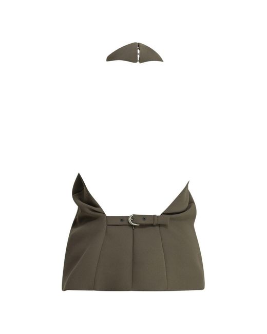Khaite Green Rone Halter Top
