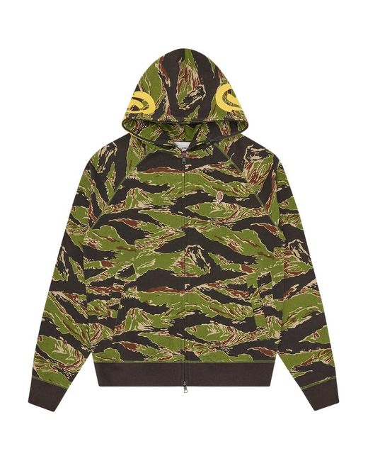 ICECREAM Green Cotton Hoodie for men
